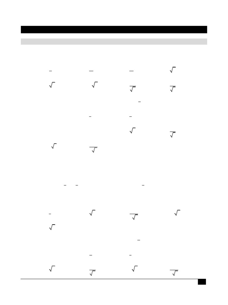 Elementary Mathematics Topics