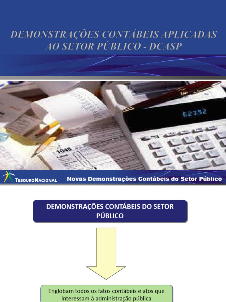 Demonstrações Contábeis do Setor Público | PDF | Fluxo de caixa ...