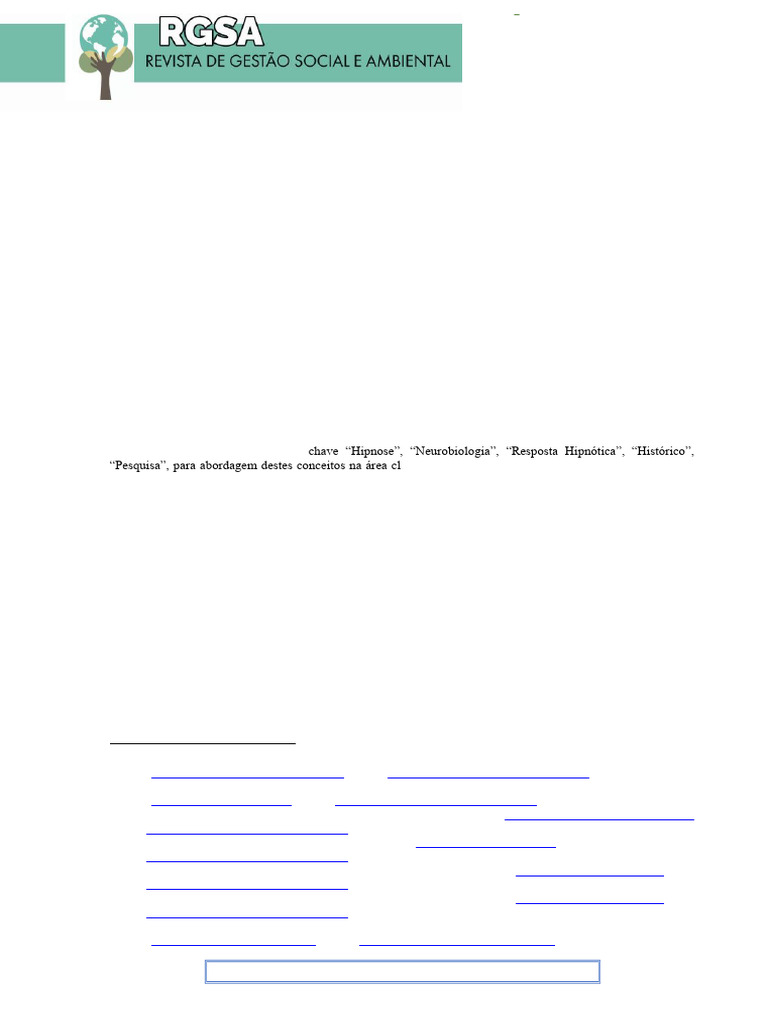 077+RGSA+PORT | PDF | Hipnose | Dor