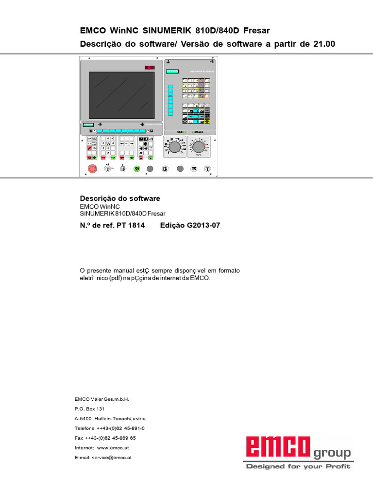 Software EMCO WinNC para Fresadoras | PDF | Teclado de computador ...