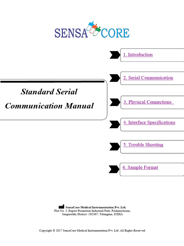 Sensacore Standard Interface Serial USB or RS-232 Manual 20-11-17 | PDF ...