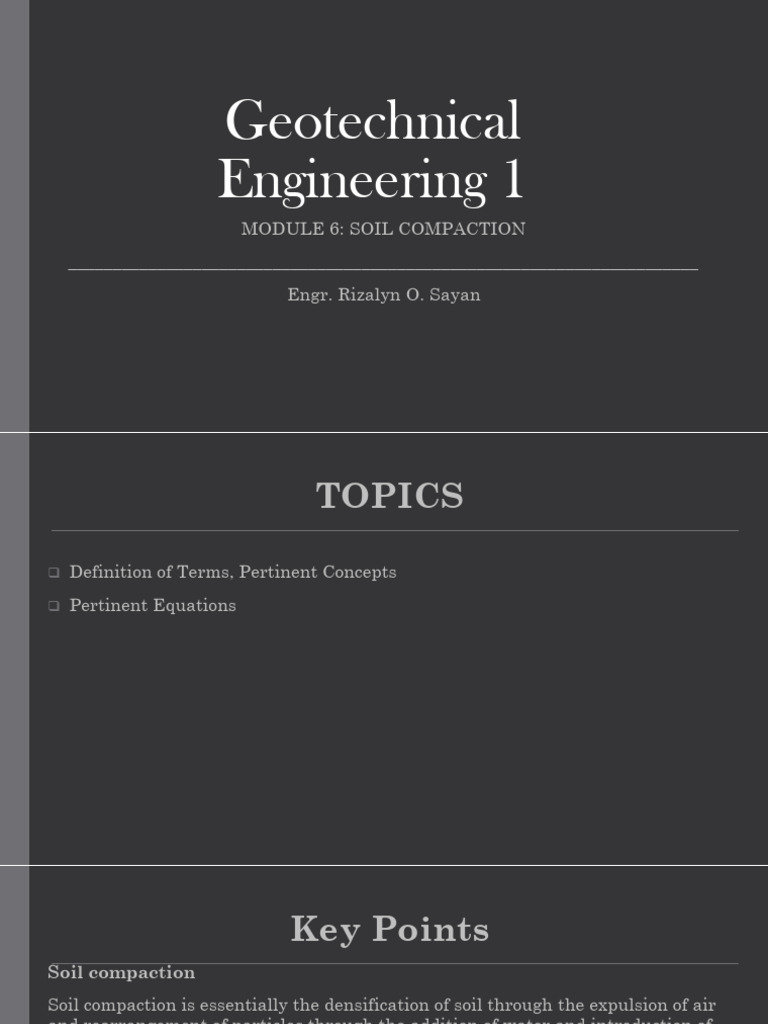 Soil Compaction Techniques and Tests | PDF | Earth Sciences | Soil