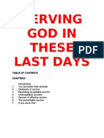 Serving God in These Last Days: Chapters