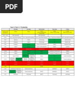 Semester 1 Yr 6 Timetable