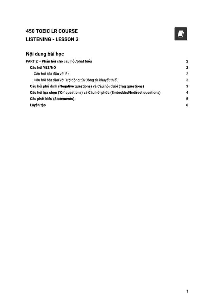 450 TOEIC LR.L3.120 - Handout | PDF