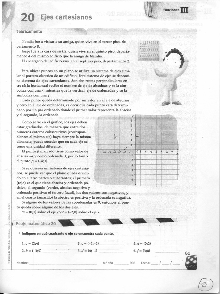 Guía Unidad 3 Ejes Cartesianos PDF | PDF