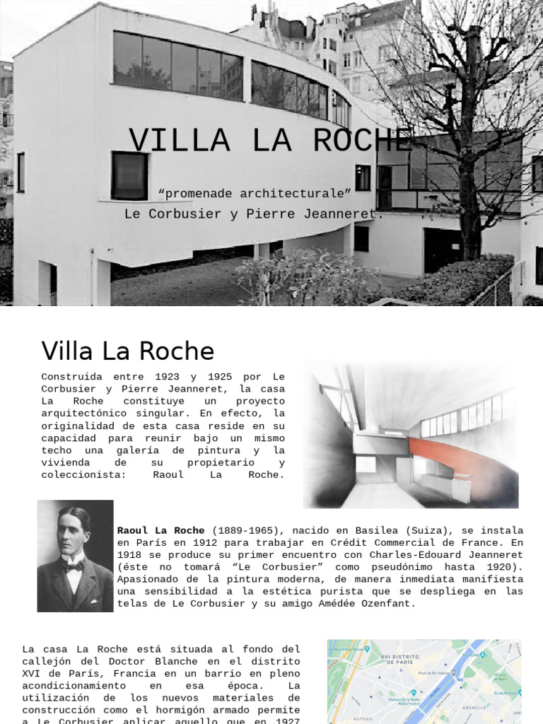 Villa La Roche - Presentacion | PDF | Diseño arquitectonico | Arquitectura