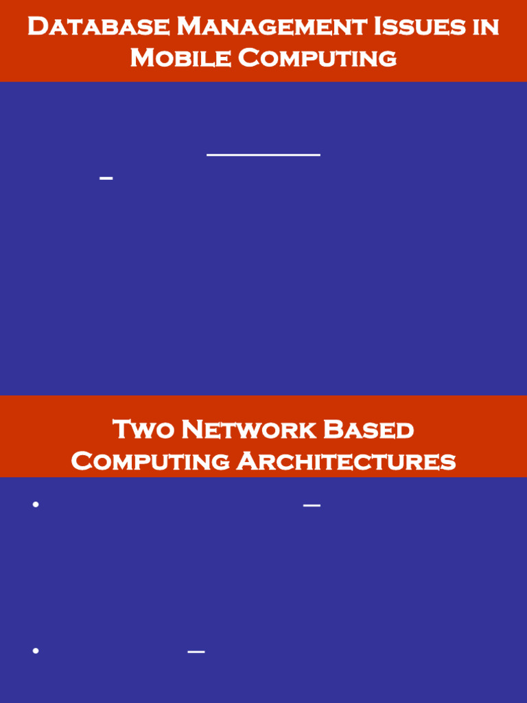 Mobile Client-Server Architecture Explained | PDF | Client–Server Model ...