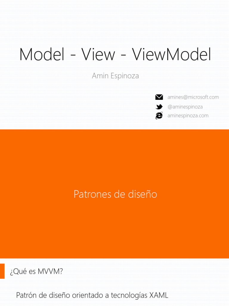 Introducción al patrón MVVM en XAML | PDF