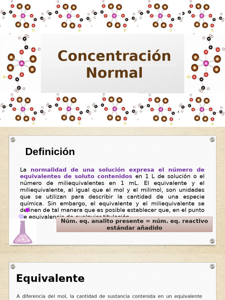 Relación entre Normalidad y Molaridad | PDF | Mole (Unidad) | Valoración