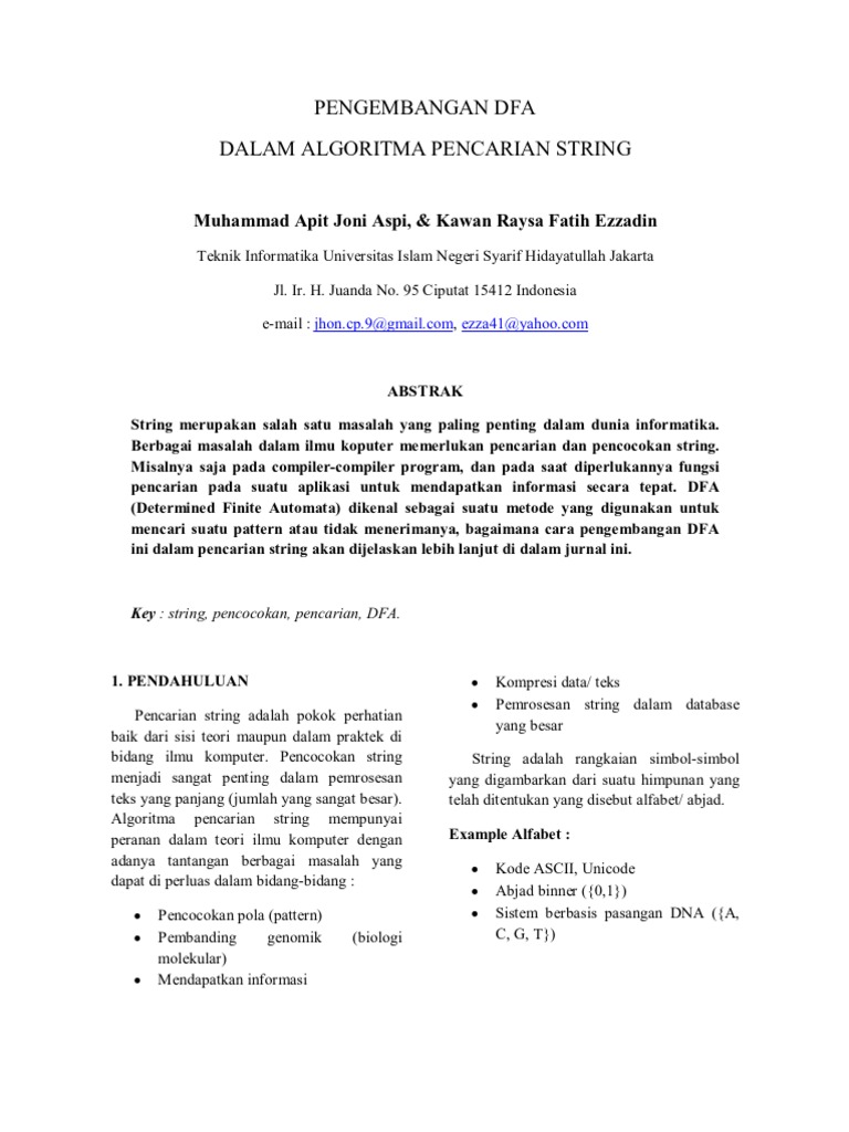 Pola Pencarian Teks dalam String | PDF | Komputer