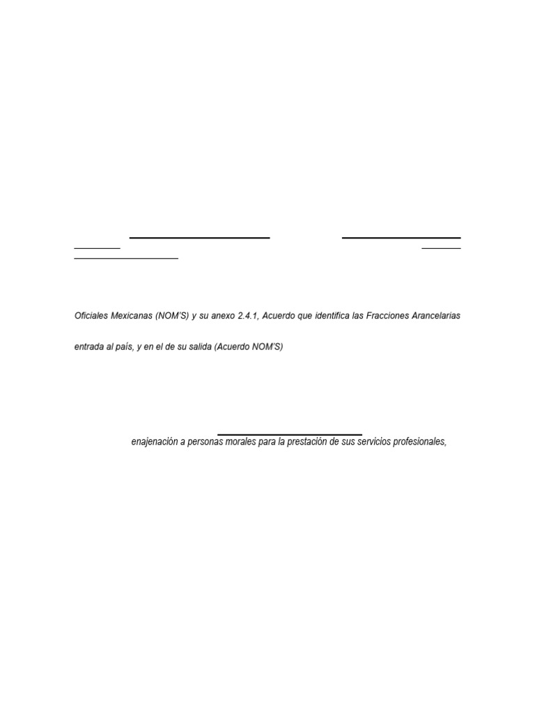 Formato de Carta Nom C | PDF | México | Economias