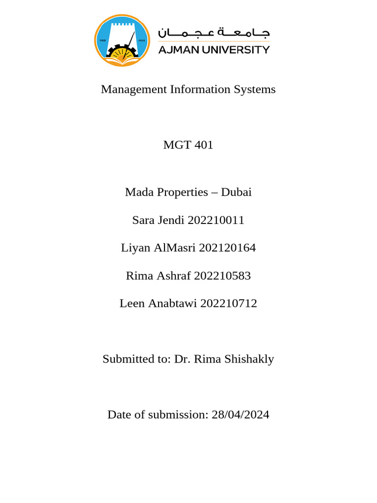 MIS Project | PDF | Customer Relationship Management | Databases