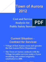 Cost and Service Analysis For Public Safety Services