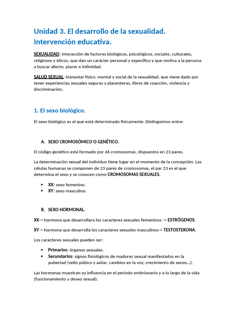 Desarrollo de la Sexualidad Infantil | PDF | La sexualidad humana | Sexo