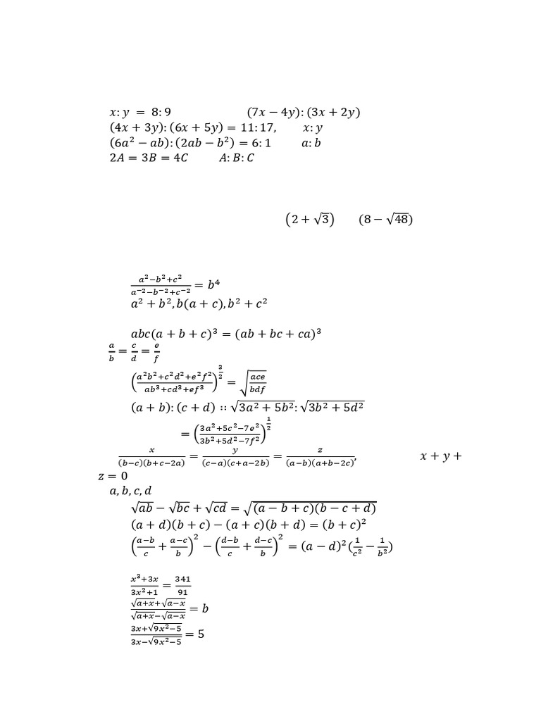 Ratio and Proportion Practice Problems | PDF | Arithmetic | Mathematics