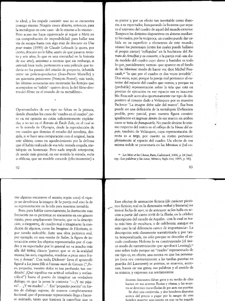 Ekphrasis - de - Metalepsis - Gérard Genette | PDF