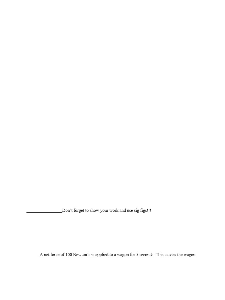 Momentum And Conservation Of Momentum Notes And Practice Pdf