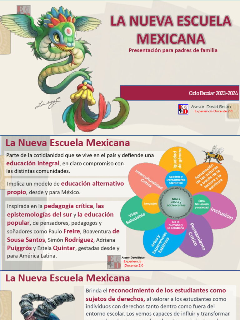 Recomendaciones para la Nueva Escuela Mexicana | PDF | Maestros | Escuelas