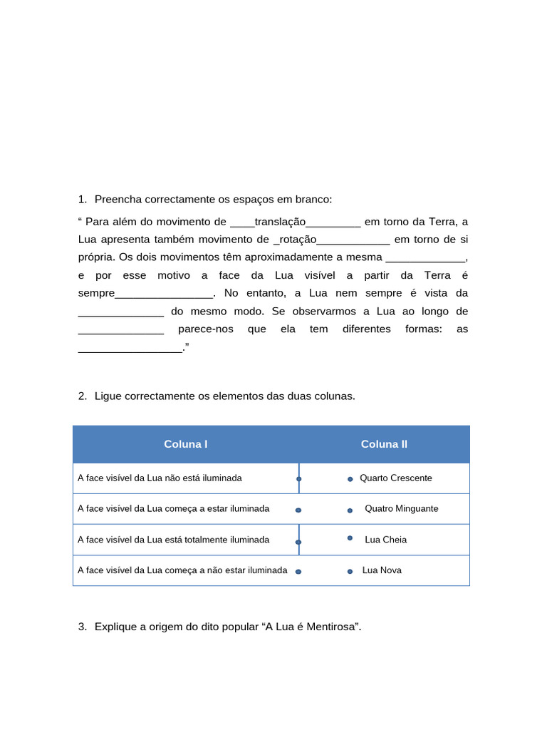 Movimentos e Eclipses da Lua: Guia Completo | PDF | Lua | Eclipse