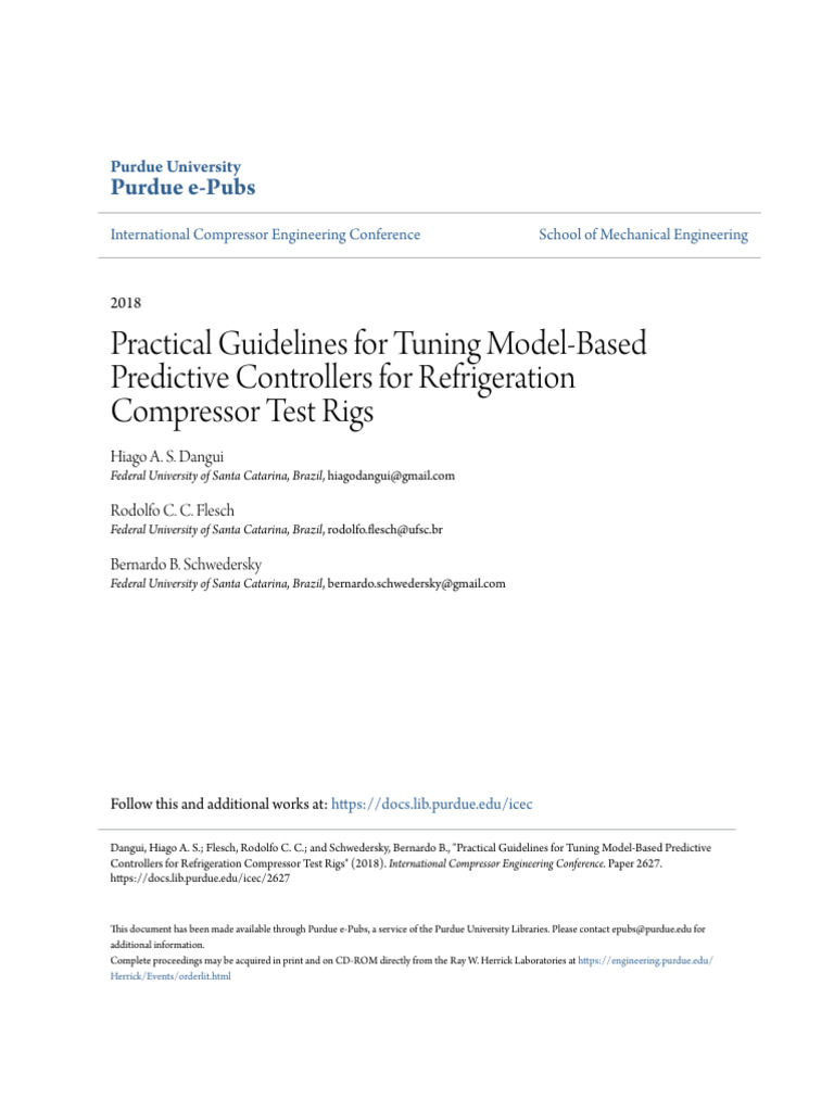 Practical Guidelines for Tuning Model-Based Predictive Controller | PDF ...