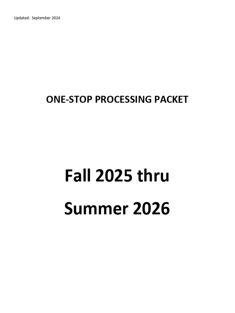One Stop Processing Packet for Flight Training | PDF | Identity ...