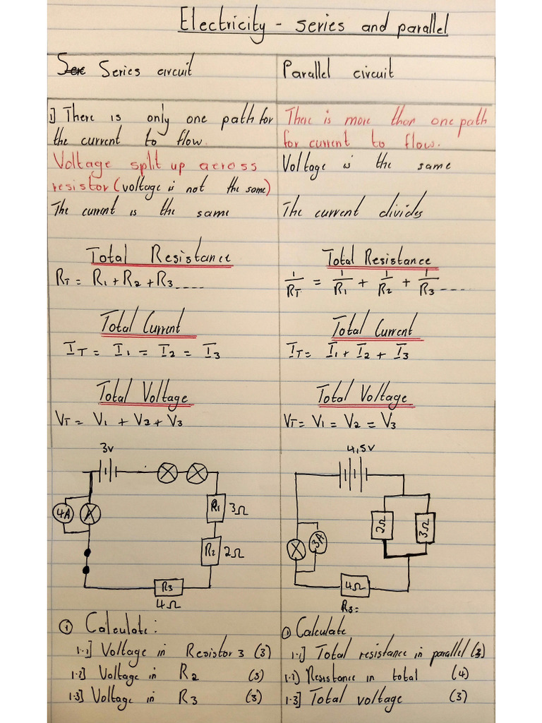 Series and Parallel Circuit | PDF