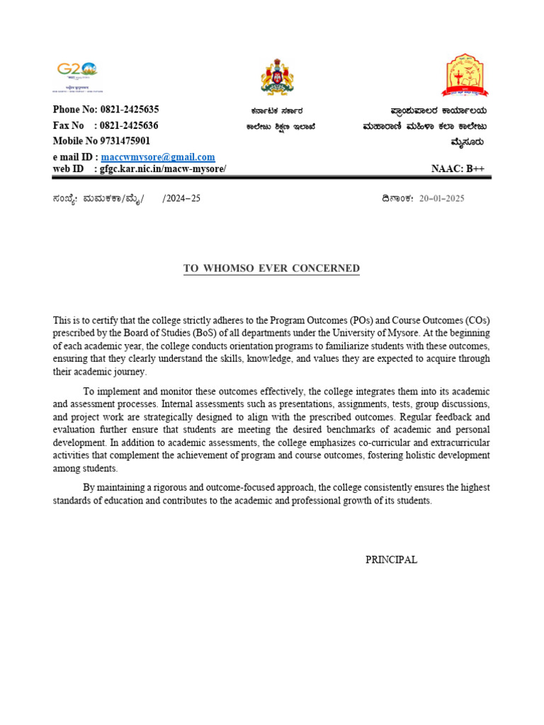PO CO Letter | PDF