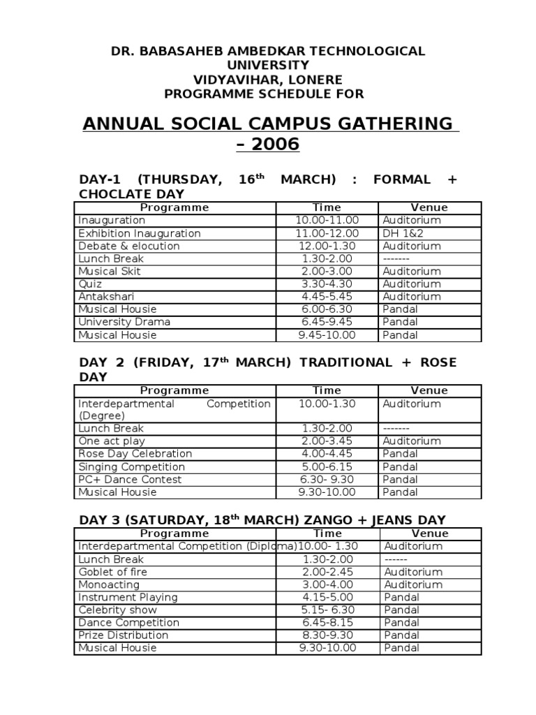 Schedule | PDF | Social Science | Foreign Language Studies
