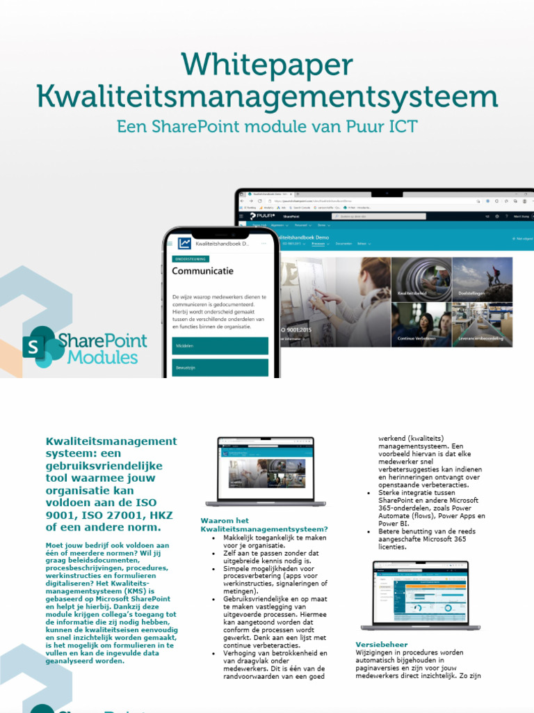 SharePoint Modules WhitePaper Kwaliteitsmanagementsysteem Een ...