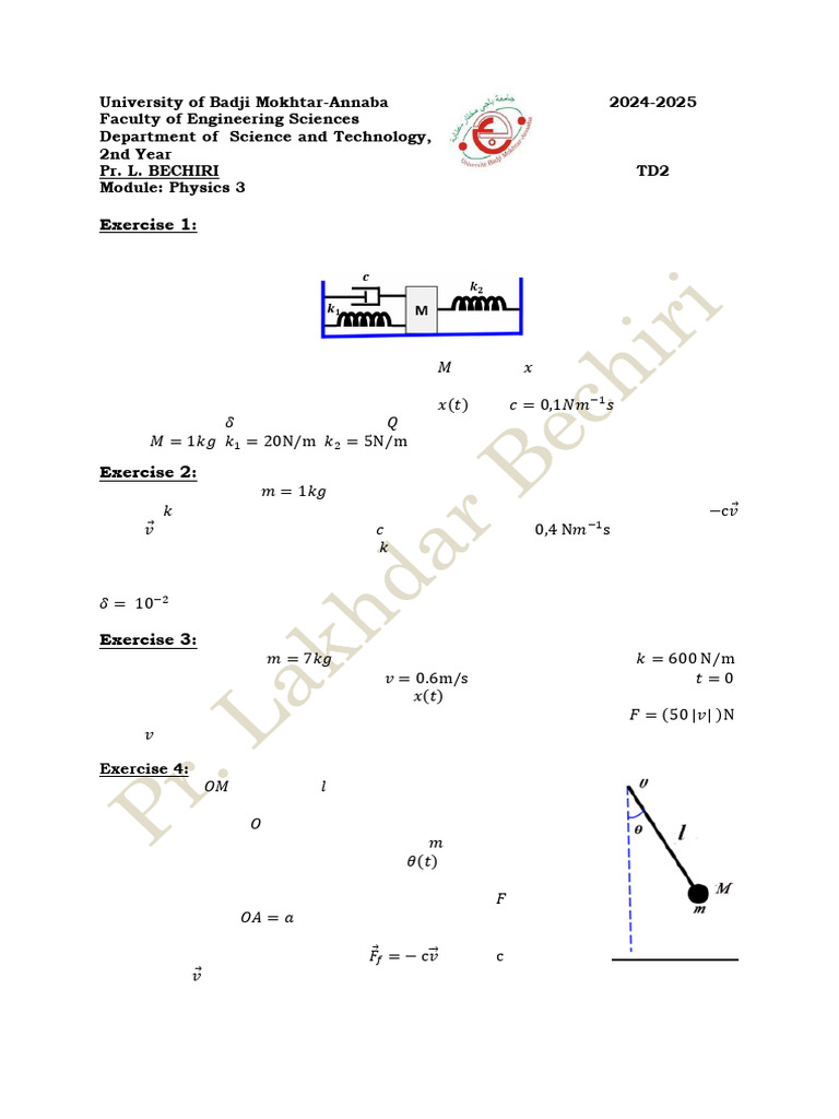 Damped Oscillations in Mechanical Systems | PDF | Damping | Oscillation