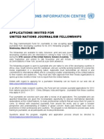 Download UN Journalism Fellowship Announcement 2012 by United Nations Information Centre UNIC Jakarta SN83021882 doc pdf