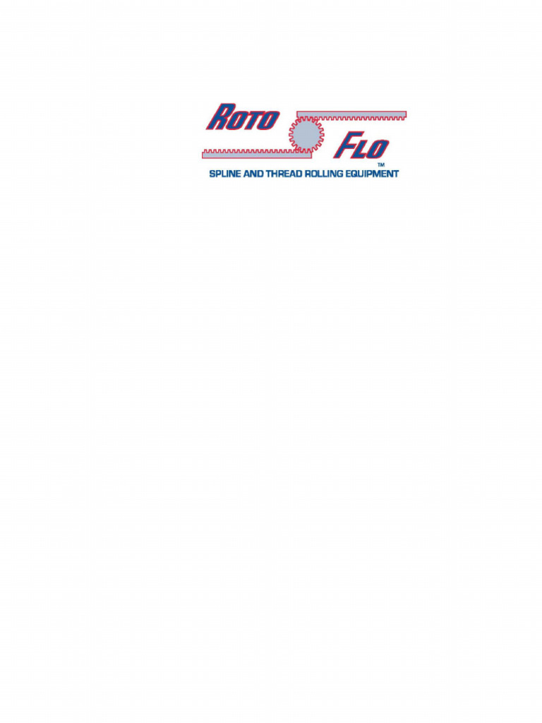 Manual de Operação Roto-Flo | PDF | Círculo | Dureza