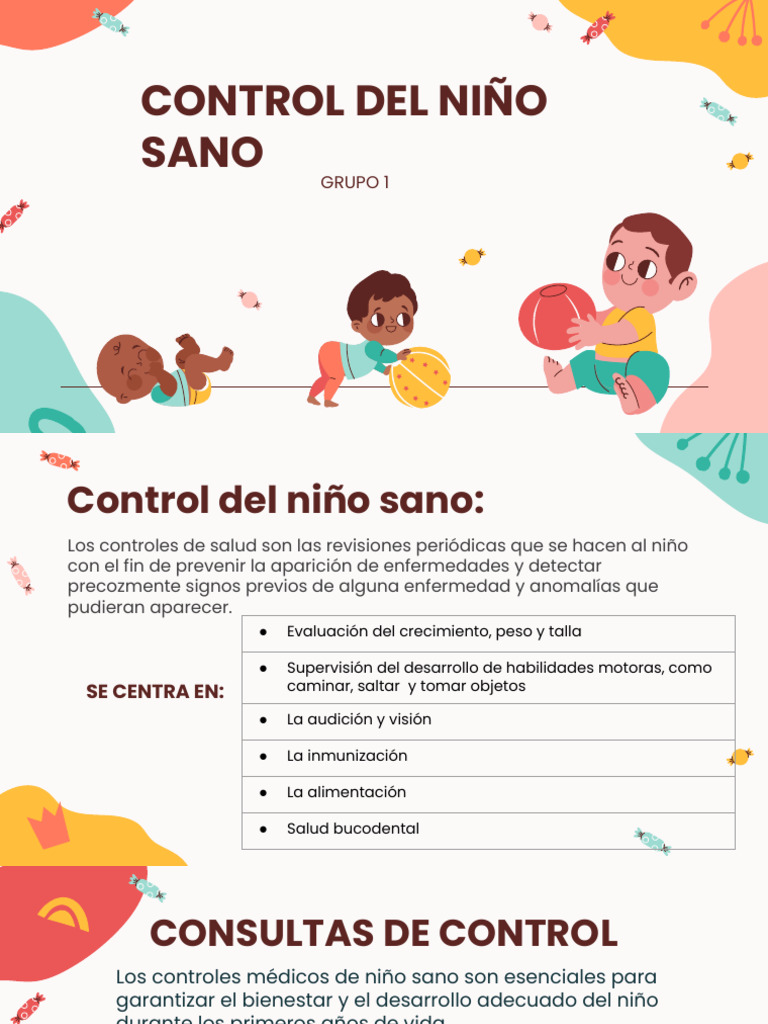 Control del Niño Sano: Guía Completa | PDF | Amamantamiento | La leche ...