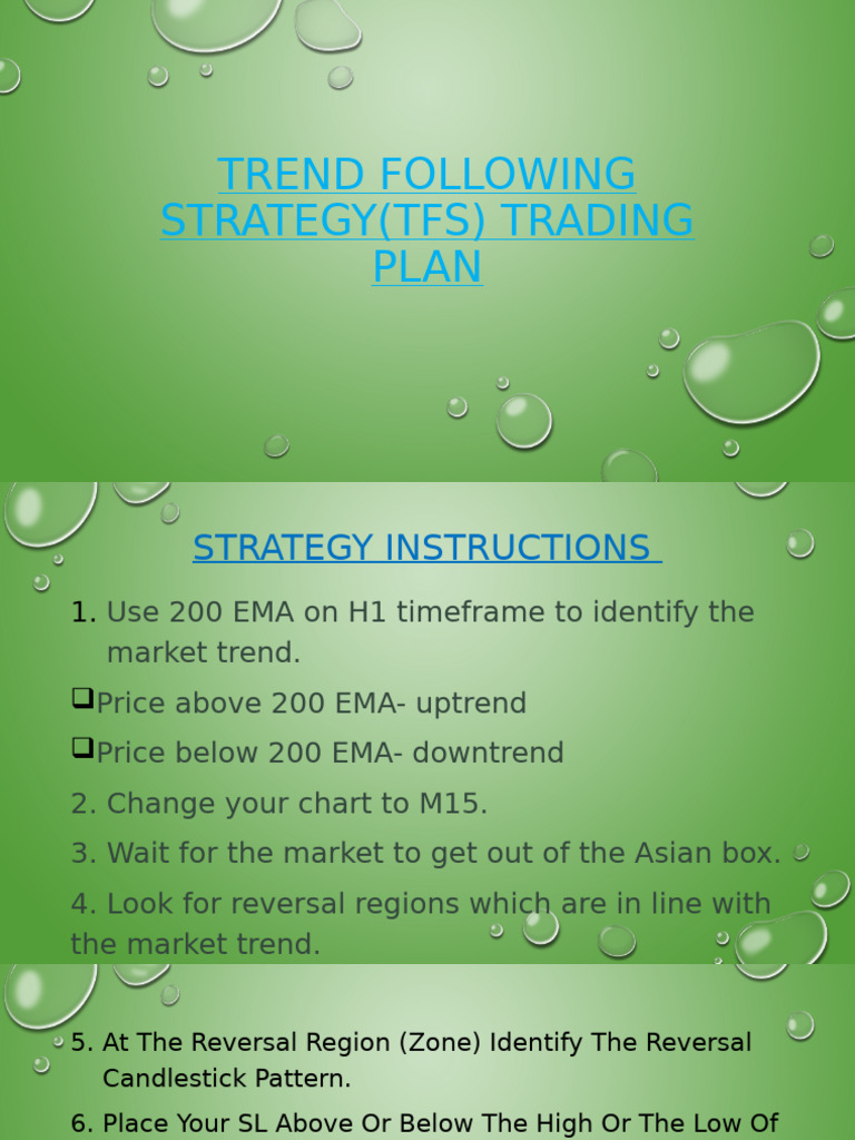 Trend Following Strategy Trading Plan | PDF