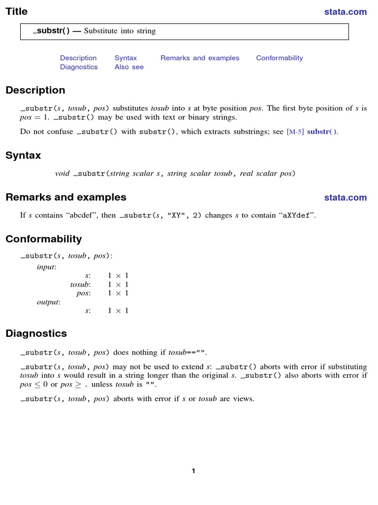 m-5 Substr | PDF