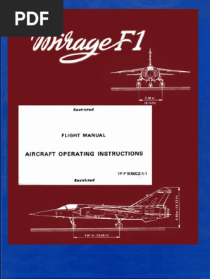 Flight Manual -Mirage F1 | PDF