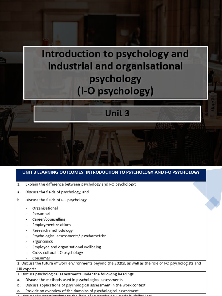 Unit 3 - 2024 | PDF | Psychology | Behavior