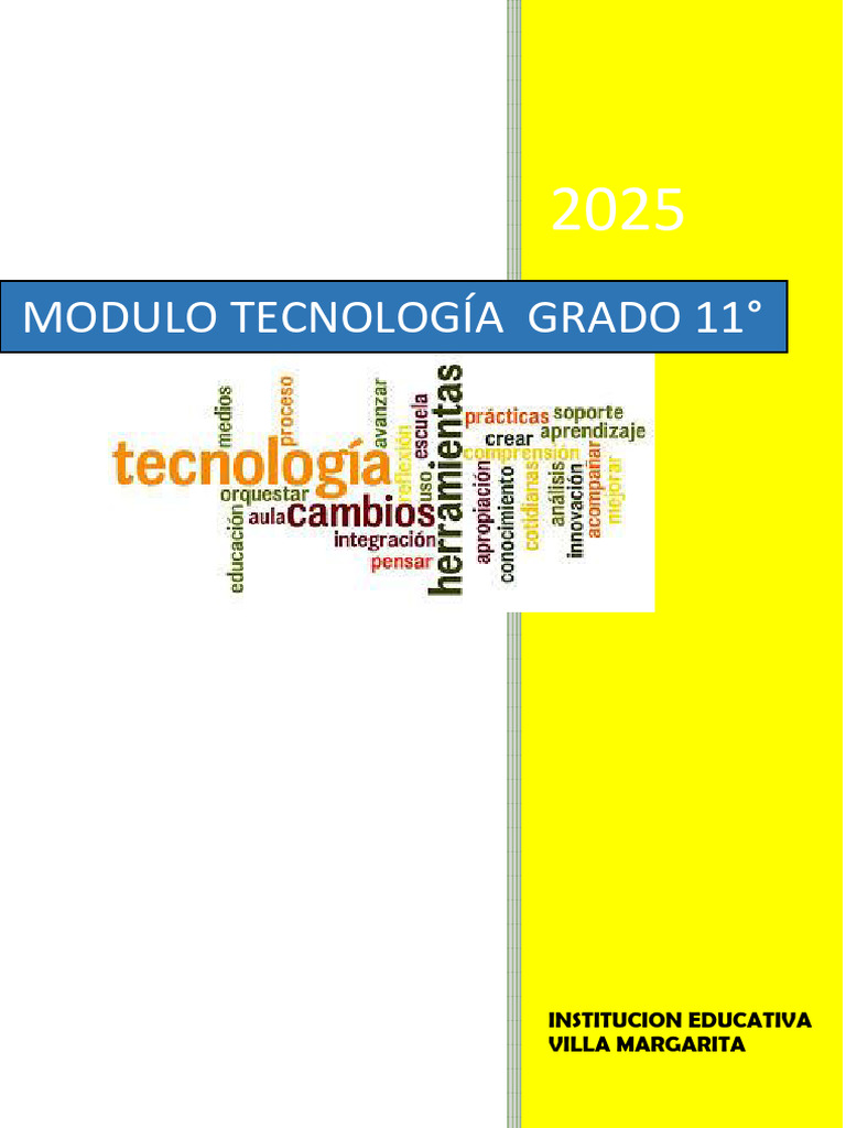 Guía de Tecnología Grado 11 - 2025 | PDF | Pensamiento | Tipo de datos