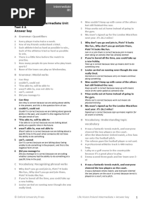Lif Vis Pol Int Unit 4a Answer Key