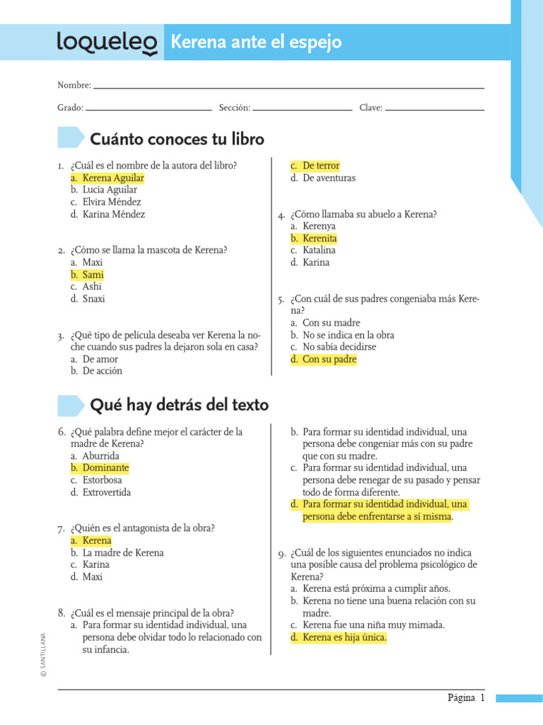 Kerena: Identidad y Reflexión Personal | PDF