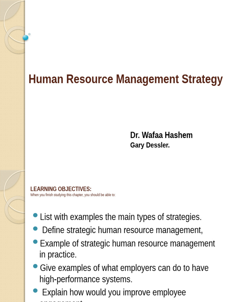 Strategic Human Resource Management Guide | PDF | Human Resource ...