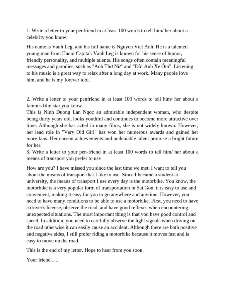 Letters About Celebrities and Hobbies | PDF | One Direction