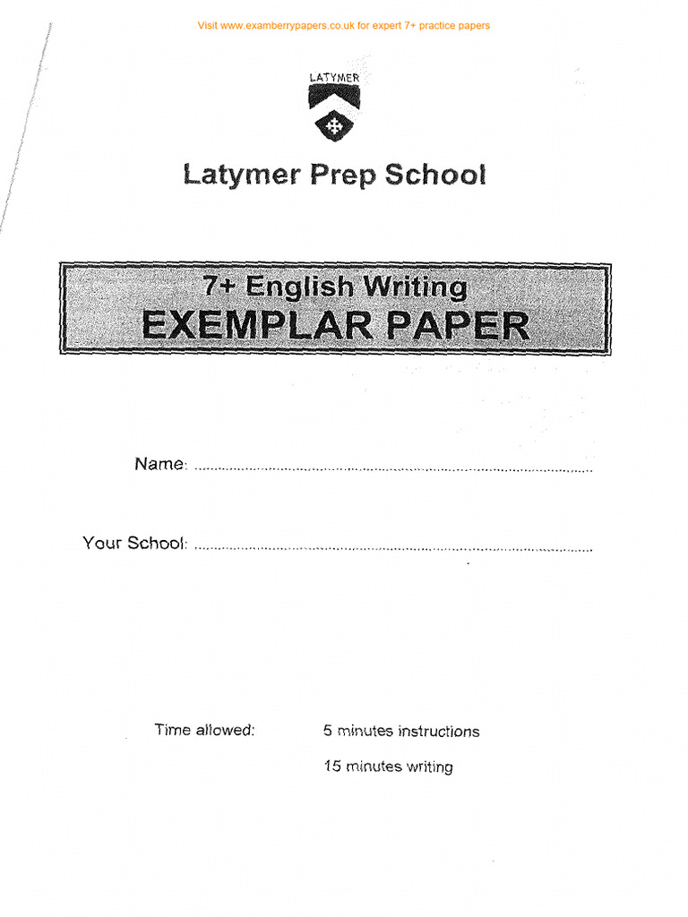 7+ Practice Papers Online | PDF
