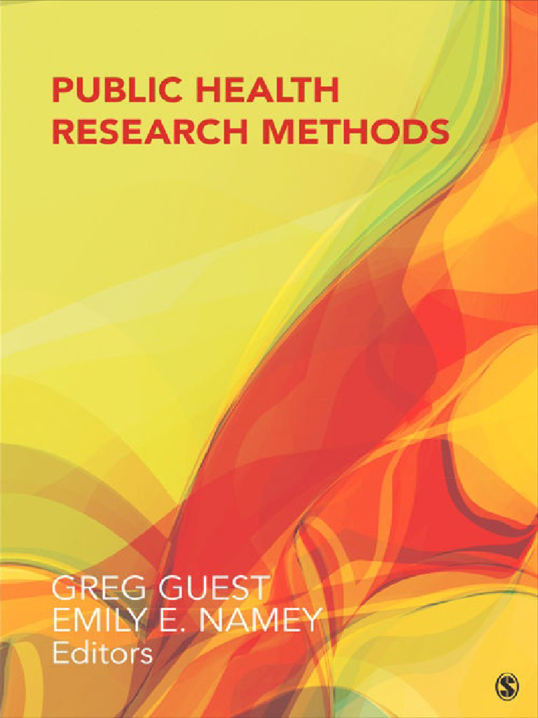 Public Health Research Methods - Greg Guest & Emily E. Namey | PDF ...