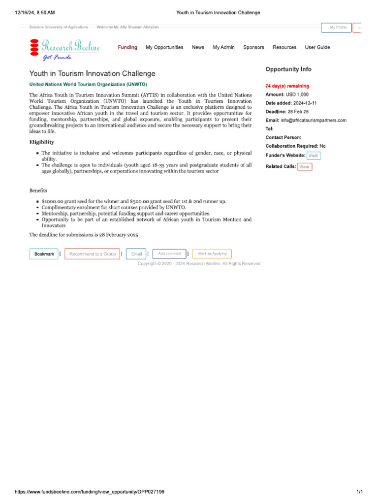 Youth in Tourism | PDF