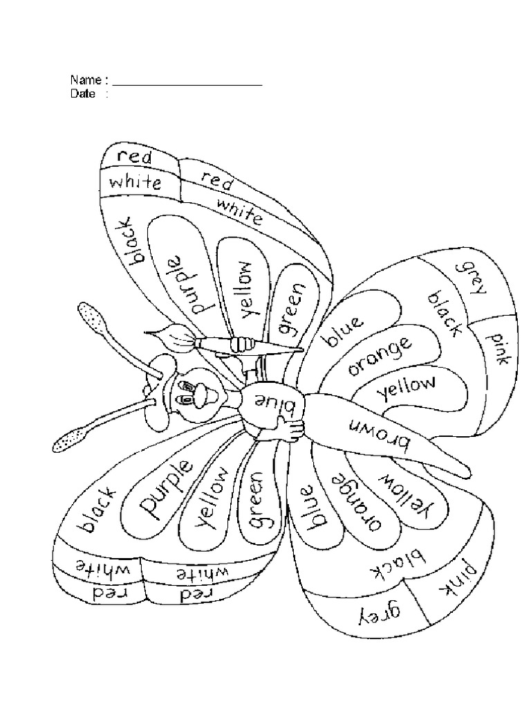 Colors Worksheet | PDF