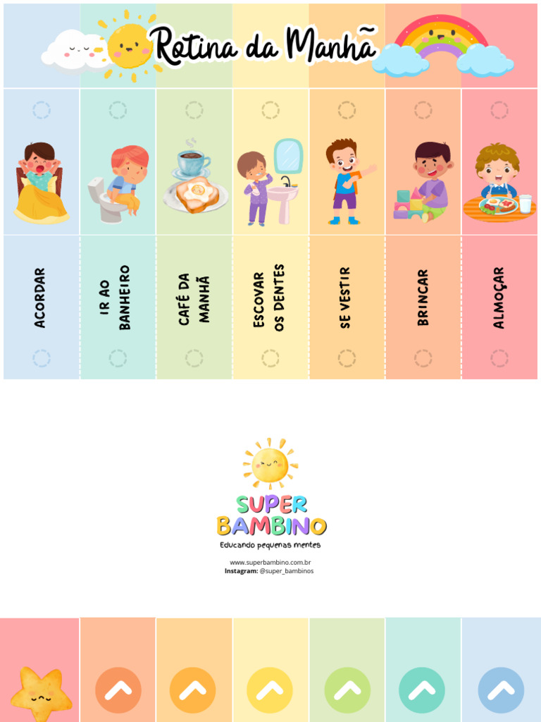 Rotina Diária Infantil Simplificada | PDF