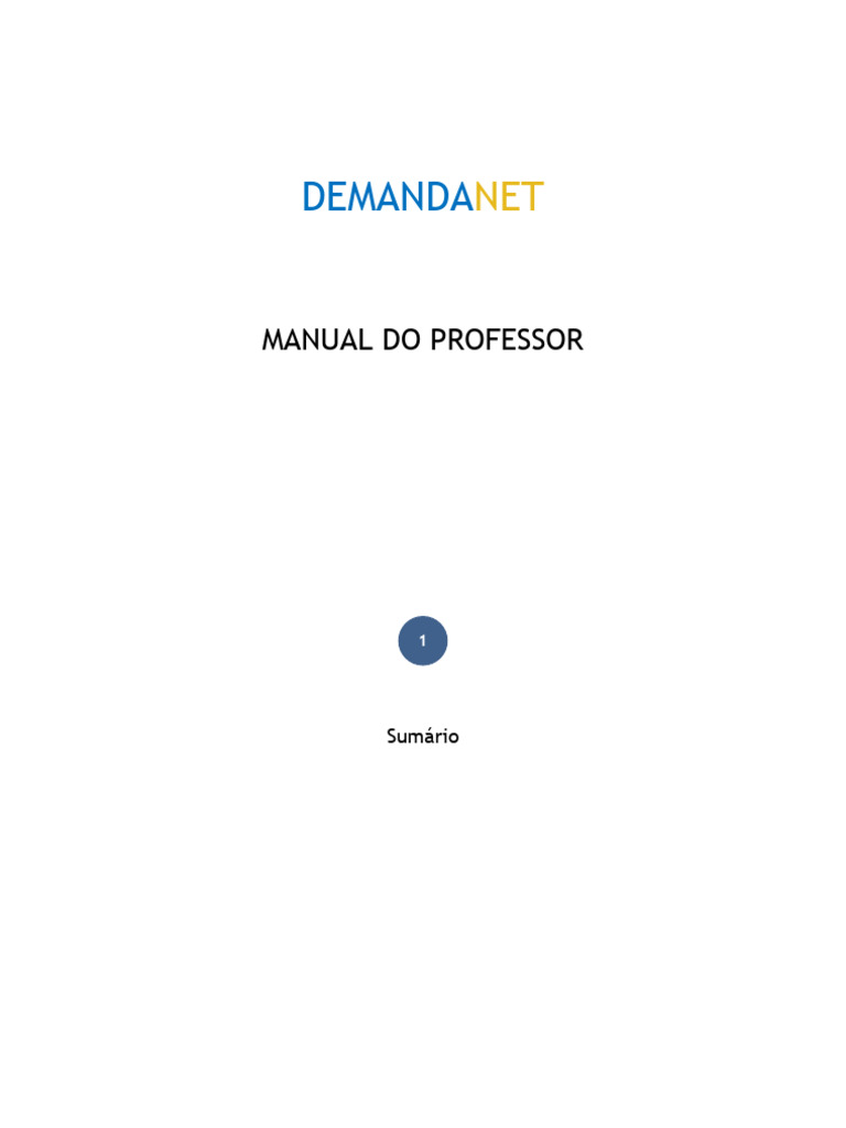 Manual do Professor: Acesso e Funcionalidades | PDF