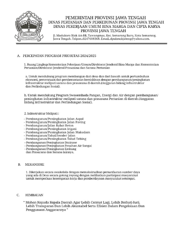 RUKK Percepatan Program Prioritas | PDF